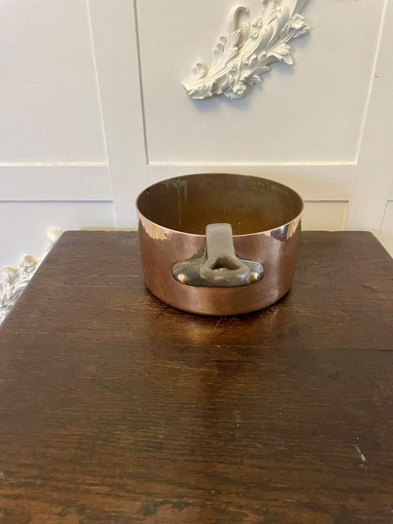 Antique 19th Century French Set of Four Copper Pans - Image 5